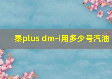 秦plus dm-i用多少号汽油